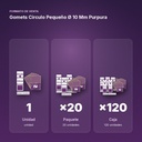 GOMETS CIRCULO PEQUEÑO Ø 10 MM PURPURA - formato de venta: paquete de 20, caja de 120
