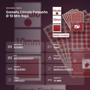 GOMETS CIRCULO PEQUEÑO Ø 10 MM ROJO - resumen de atributos