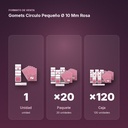 GOMETS CIRCULO PEQUEÑO Ø 10 MM ROSA - formato de venta: paquete de 20, caja de 120