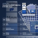 GOMETS CORAZON LAGRIMA Ø 16 MM AZUL - resumen de atributos