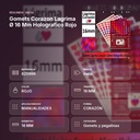GOMETS CORAZON LAGRIMA Ø 16 MM HOLOGRAFICO ROJO - resumen de atributos