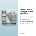 GOMETS CORAZON LAGRIMA Ø 16 MM METAL PLATA - características principales