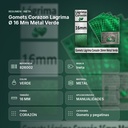 GOMETS CORAZON LAGRIMA Ø 16 MM METAL VERDE - resumen de atributos