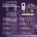 GOMETS CUADRADO GRANDE Ø 20 MM PURPURA - resumen de atributos