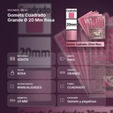 GOMETS CUADRADO GRANDE Ø 20 MM ROSA - resumen de atributos