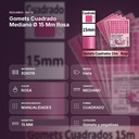 GOMETS CUADRADO MEDIANO Ø 15 MM ROSA - resumen de atributos