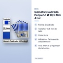 GOMETS CUADRADO PEQUEÑO Ø 10,5 MM AZUL - características principales