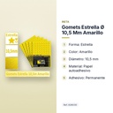 GOMETS ESTRELLA Ø 10,5 MM AMARILLO - características principales