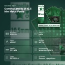 GOMETS ESTRELLA Ø 10,5 MM METAL VERDE - resumen de atributos