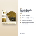 GOMETS ESTRELLA METAL XL ORO - características principales