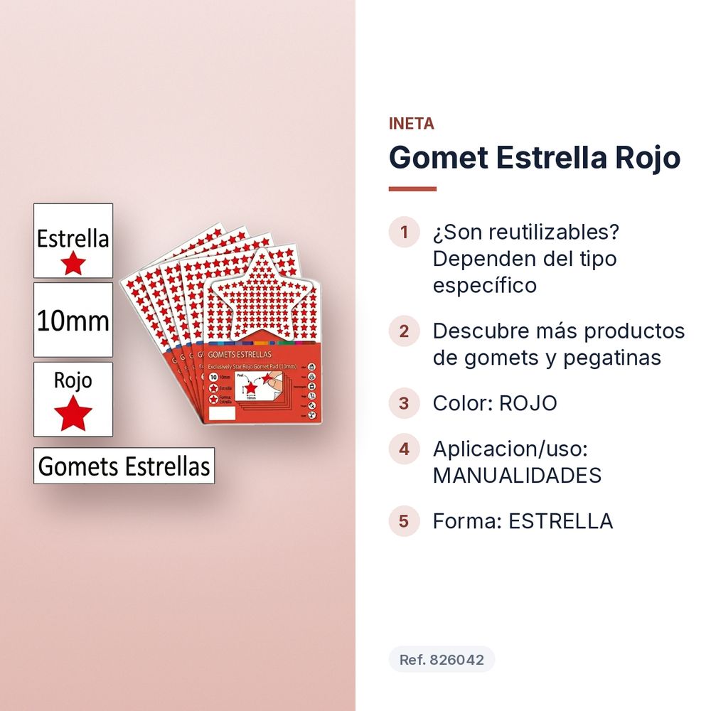 GOMET ESTRELLA ROJO - características principales