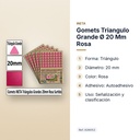 GOMETS TRIANGULO GRANDE Ø 20 MM ROSA - características principales