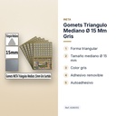 GOMETS TRIANGULO MEDIANO Ø 15 MM GRIS - características principales