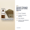GOMETS TRIANGULO MEDIANO Ø 15 MM MARRON - características principales