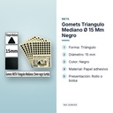 GOMETS TRIANGULO MEDIANO Ø 15 MM NEGRO - características principales