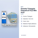 GOMETS TRIANGULO PEQUEÑO Ø 10,5 MM AZUL - características principales