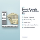 GOMETS TRIANGULO PEQUEÑO Ø 10,5 MM GRIS - características principales