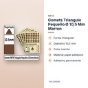 GOMETS TRIANGULO PEQUEÑO Ø 10,5 MM MARRON - características principales