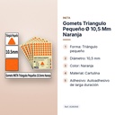 GOMETS TRIANGULO PEQUEÑO Ø 10,5 MM NARANJA - características principales