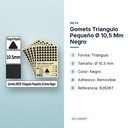 GOMETS TRIANGULO PEQUEÑO Ø 10,5 MM NEGRO - características principales