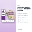 GOMETS TRIANGULO PEQUEÑO Ø 10,5 MM PURPURA - características principales