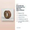 PRECINTO DE EMBALAJE PVC MARRON 66M×50MM - características principales