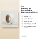 PRECINTO DE EMBALAJE PVC BLANCO 66M×50MM - características principales