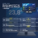 MONITOR IGGUAL 23,8" IPS FHD 100 HZ CON WEBCAM – ML24WC - resumen de atributos