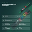 ROTULADOR POSCA PC-5M VERDE PINO - resumen de atributos