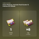 CERAS PLÁSTICAS JOVICOLOR PACK ESCOLAR 12 COLORES×25  300UDS - formato de venta: caja de 6