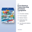 CERAS PLÁSTICAS TRIWAX EASY GRIP 24 COLORES TRIANGULARES  - características principales