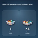 GIOTTO CERA MAXI WAX CRAYONS CLASS PACK 96UDS - formato de venta: caja de 4