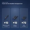 CRAYÓN DE CERA STAEDTLER OMNIGRAPH AZUL - formato de venta: paquete de 12, caja de 72