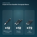 CRAYÓN DE CERA STAEDTLER OMNIGRAPH BLANCO - formato de venta: paquete de 12, caja de 72