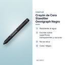CRAYÓN DE CERA STAEDTLER OMNIGRAPH NEGRO - características principales