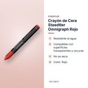 CRAYÓN DE CERA STAEDTLER OMNIGRAPH ROJO - características principales