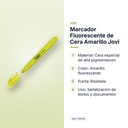 MARCADOR FLUORESCENTE DE CERA AMARILLO JOVI - características principales