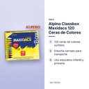 ALPINO CLASSBOX MAXIDACS 120 CERAS DE COLORES - características principales