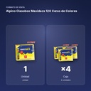 ALPINO CLASSBOX MAXIDACS 120 CERAS DE COLORES - formato de venta: caja de 4