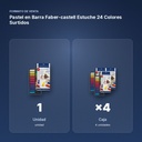 PASTEL EN BARRA FABER-CASTELL ESTUCHE 24 COLORES SURTIDOS - formato de venta: caja de 4