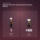 ROTULADOR POSCA PC-5M/4C ESTUCHE 4 COLORES BÁSICOS - formato de venta: caja de 80