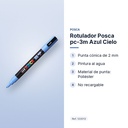 ROTULADOR POSCA PC-3M AZUL CIELO - características principales