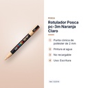 ROTULADOR POSCA PC-3M NARANJA CLARO - características principales