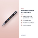 ROTULADOR POSCA PC-3M PLATA - características principales