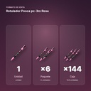 ROTULADOR POSCA PC-3M ROSA - formato de venta: paquete de 6, caja de 144, palé de 576
