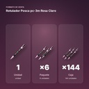 ROTULADOR POSCA PC-3M ROSA CLARO - formato de venta: paquete de 6, caja de 144, palé de 576