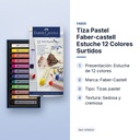 TIZA PASTEL FABER-CASTELL ESTUCHE 12 COLORES SURTIDOS - características principales