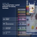 TIZA PASTEL FABER-CASTELL ESTUCHE 12 COLORES SURTIDOS - resumen de atributos