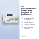 ESTUCHE METÁLICO FABER-CASTELL GOLDFABER 36 ECOLÁPICES ACUARELABLES - características principales