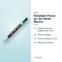 ROTULADOR POSCA PC-3M VERDE MARINO - características principales